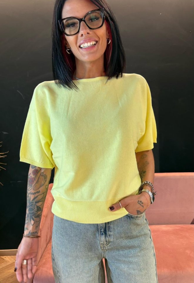Maglia in Cotone Giallo – Nümph -  S