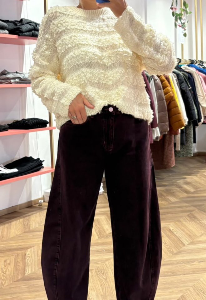 Jeans Nuamsterdam HR Barrel Prugna– Nümph   -  M