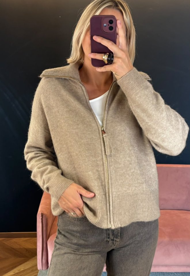 Cardigan Nufuette con Zip – Nümph -  S