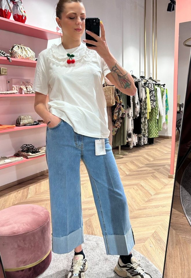 Denim risvolto -  S