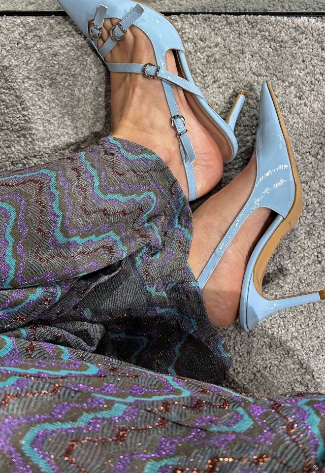 Slingback  - Azzurro -  37