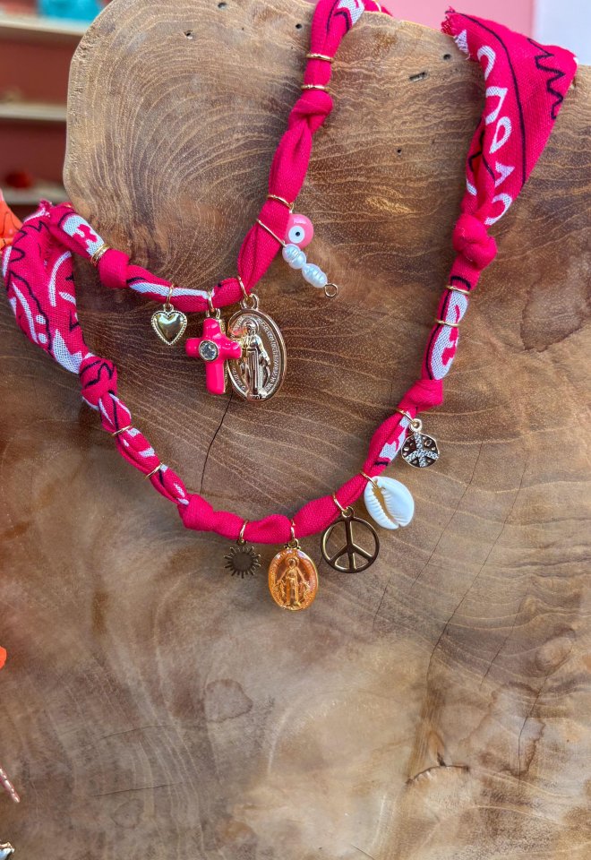 Collana Bandana - Rossa -  1