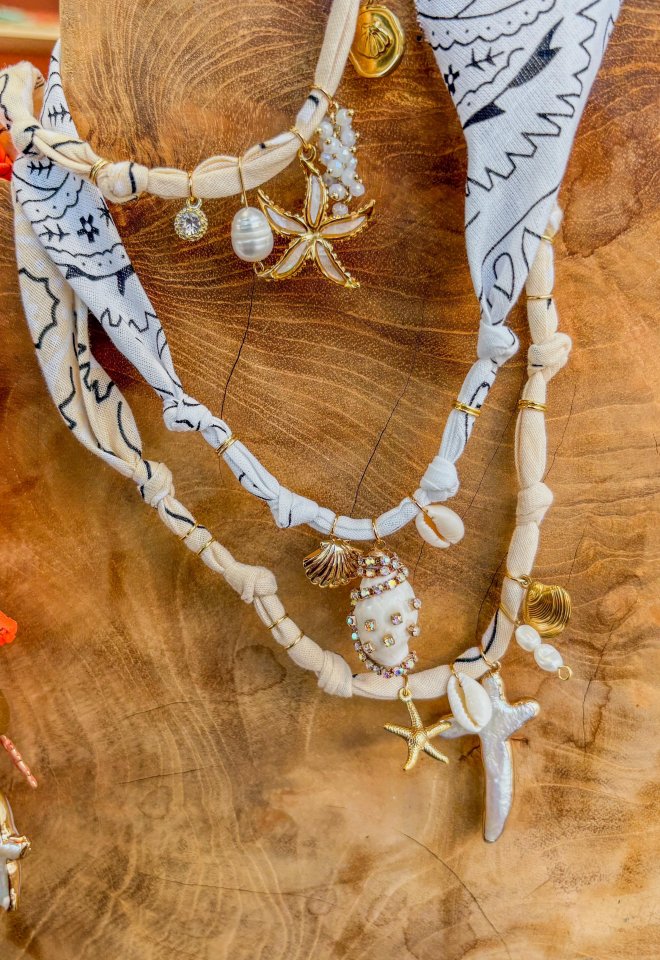 Collana Bandana - Beige -  2