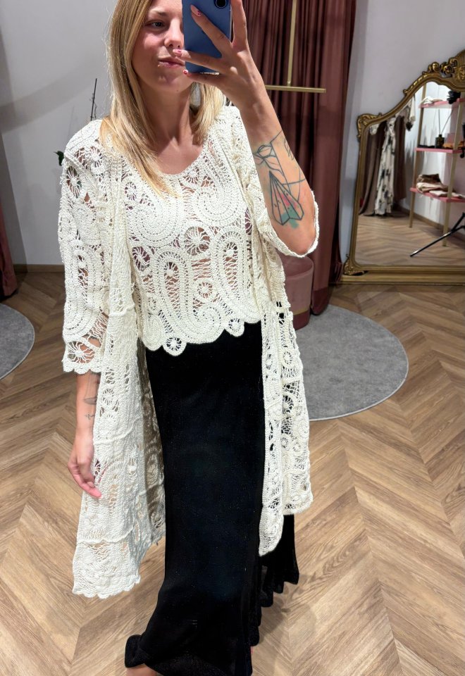 Cardigan Crochet -  taglia unica