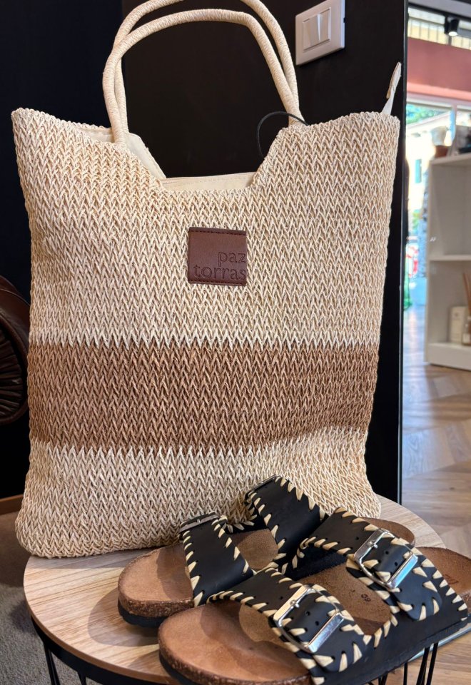 Borsa a spalla in paglia
