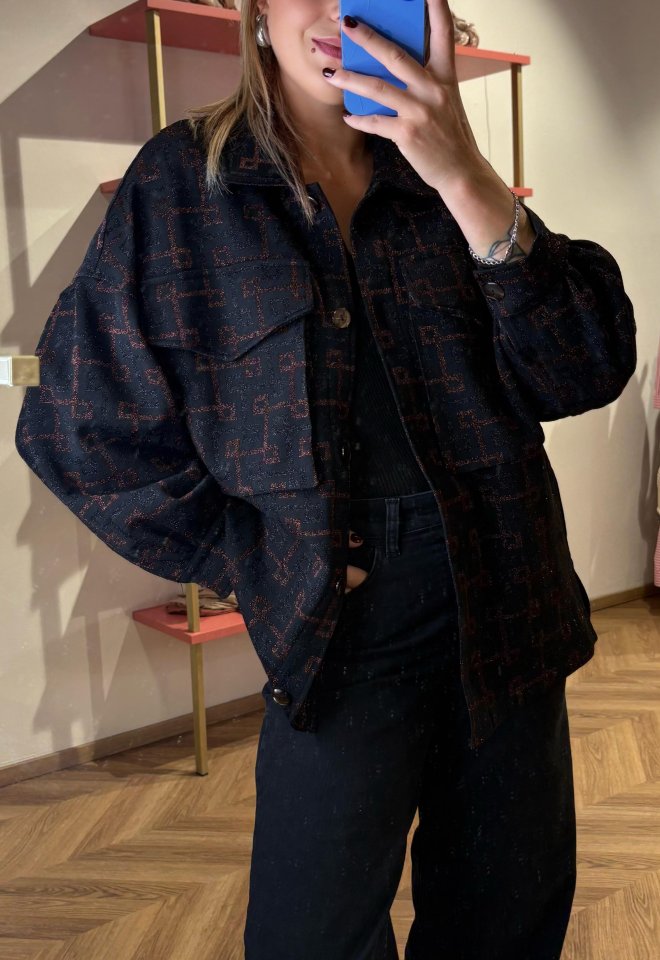 Giacca Camicia Oversize Mira -  S
