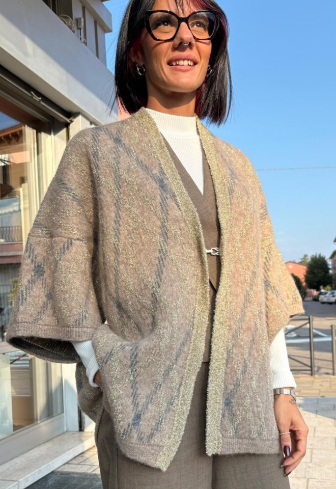 Cappa in Baby Alpaca e Lurex – Chiara Bertani -  taglia unica