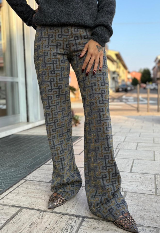 Pantalone Polinesia Geomag Grigio -  S