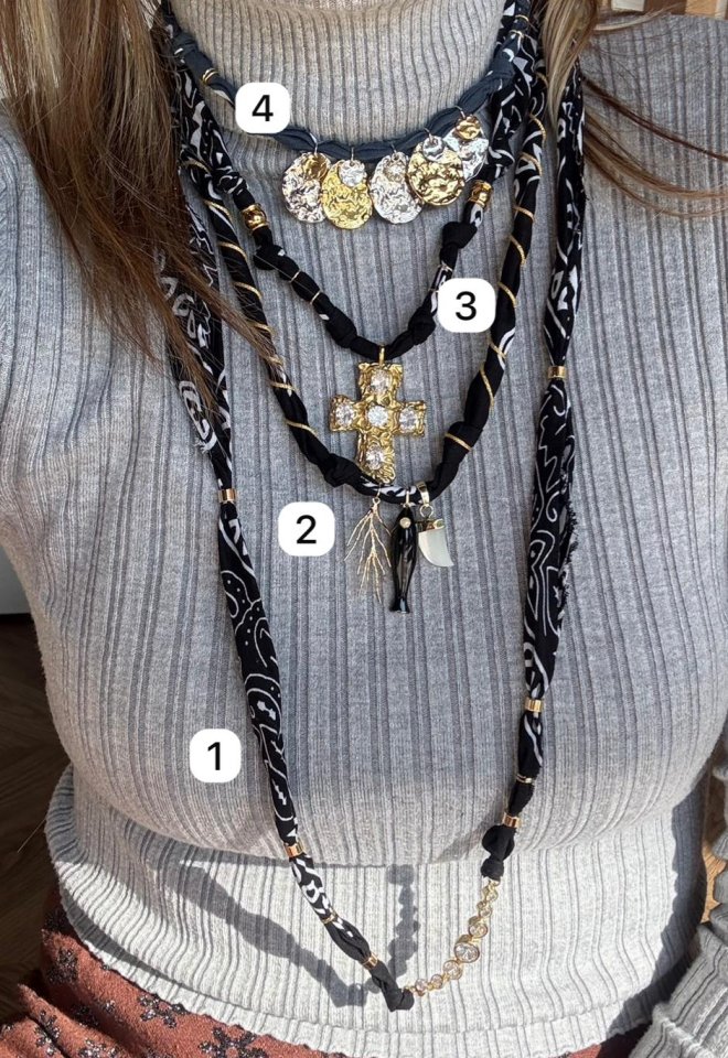 Collana Badhnati Black&Gold -  1
