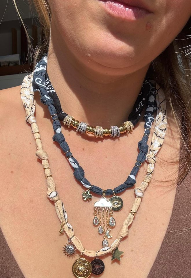 Collana Bandana Gold and Silver -  1