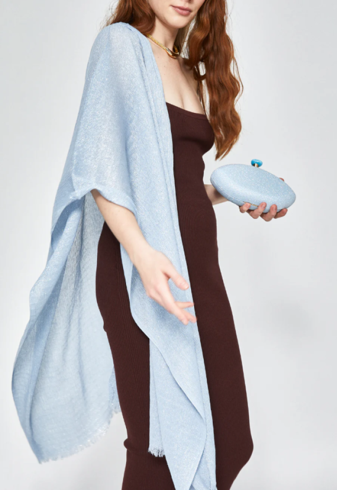 Nizza lurex azzurro - Azzurro