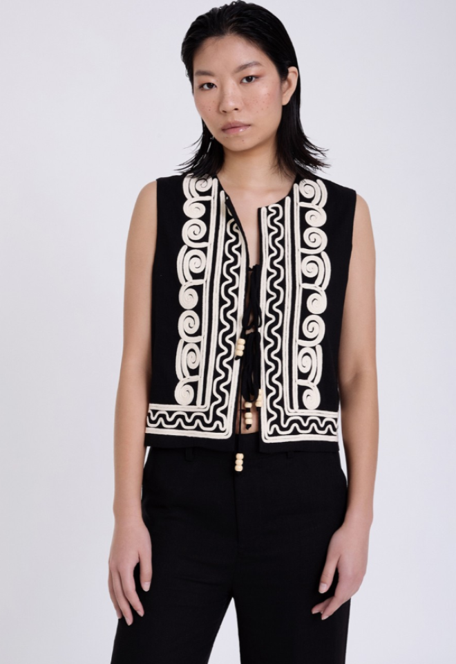 Gilet ricamo -  S