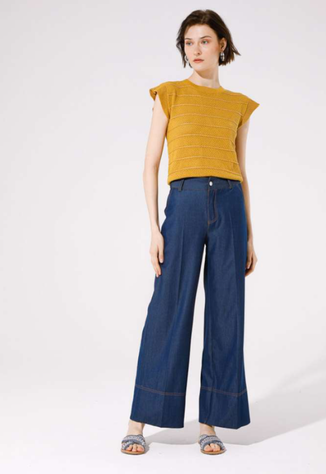 Panta in Denim leggero - Blu -  XL