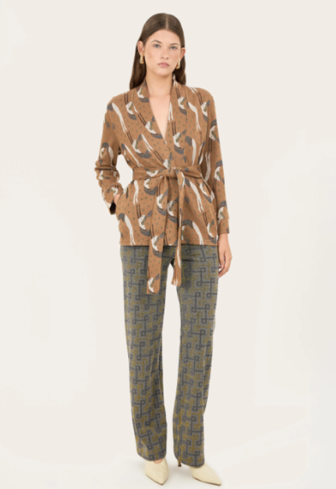 Pantalone Polinesia Geomag Grigio -  S