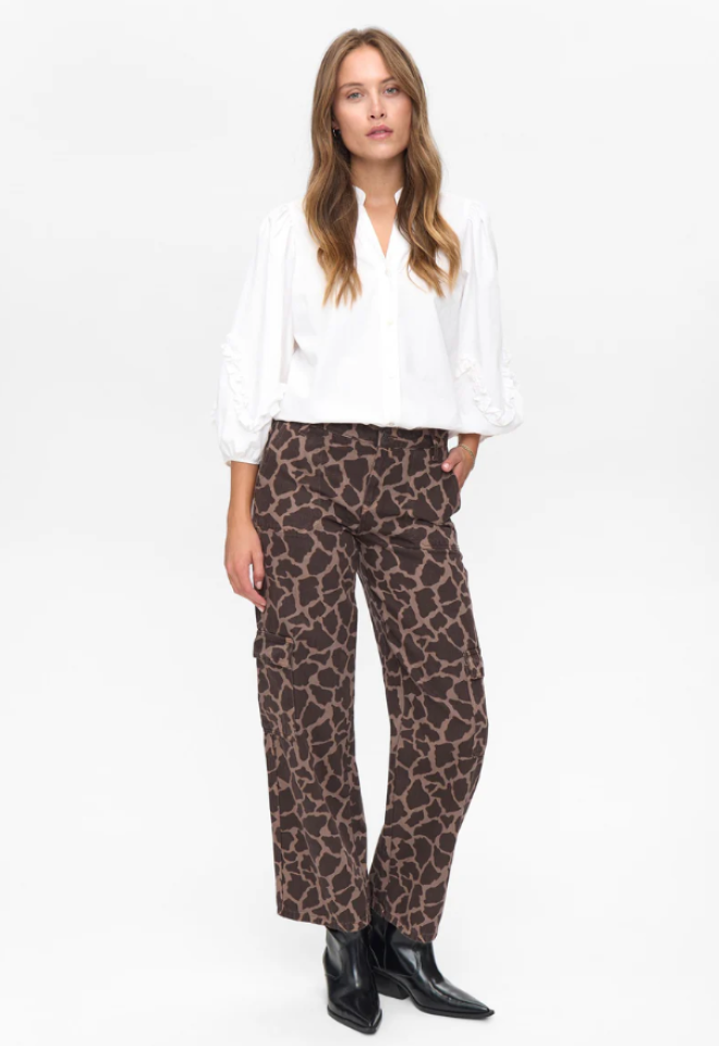 Pantalone Nuharu Muccato Coffee - Marrone -  38