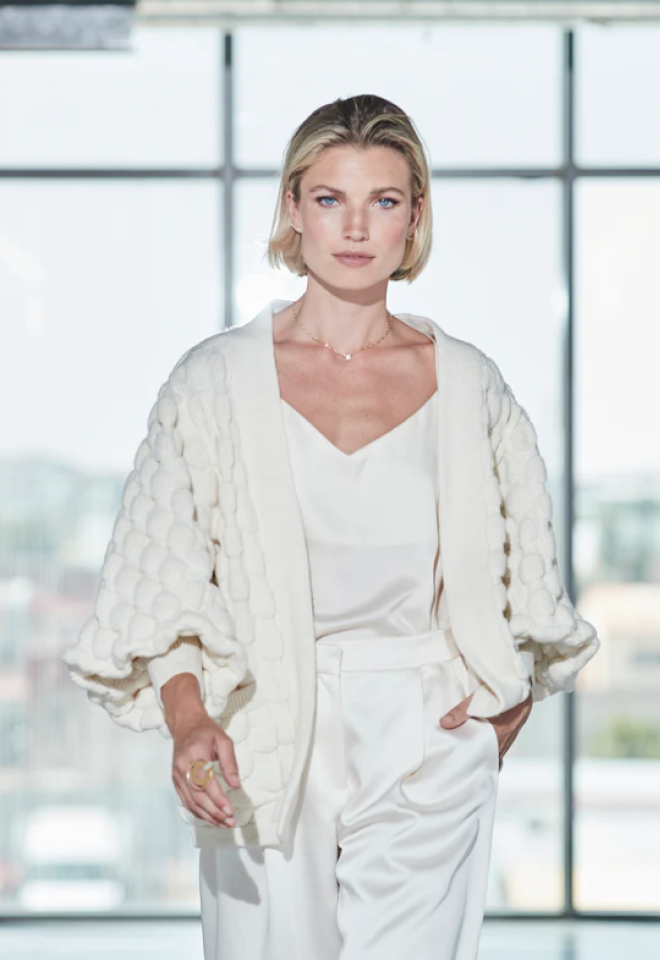 Cardigan Corto Annette - Bianco -  taglia unica