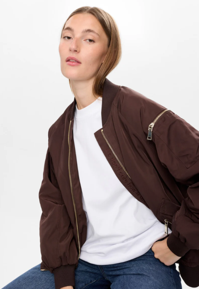 Giacca Nuallie in tessuto tecnico_Black Coffee - Marrone -  XS/S