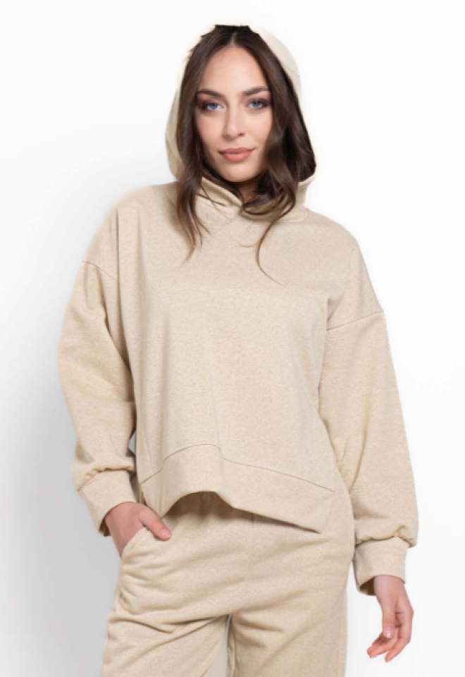 Felpa panna con lurex – BELimousine -  L
