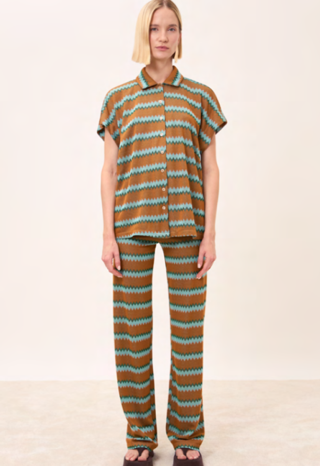 Maglia Messico jacquard fantasia Luce – Made in Italy -  XS/S