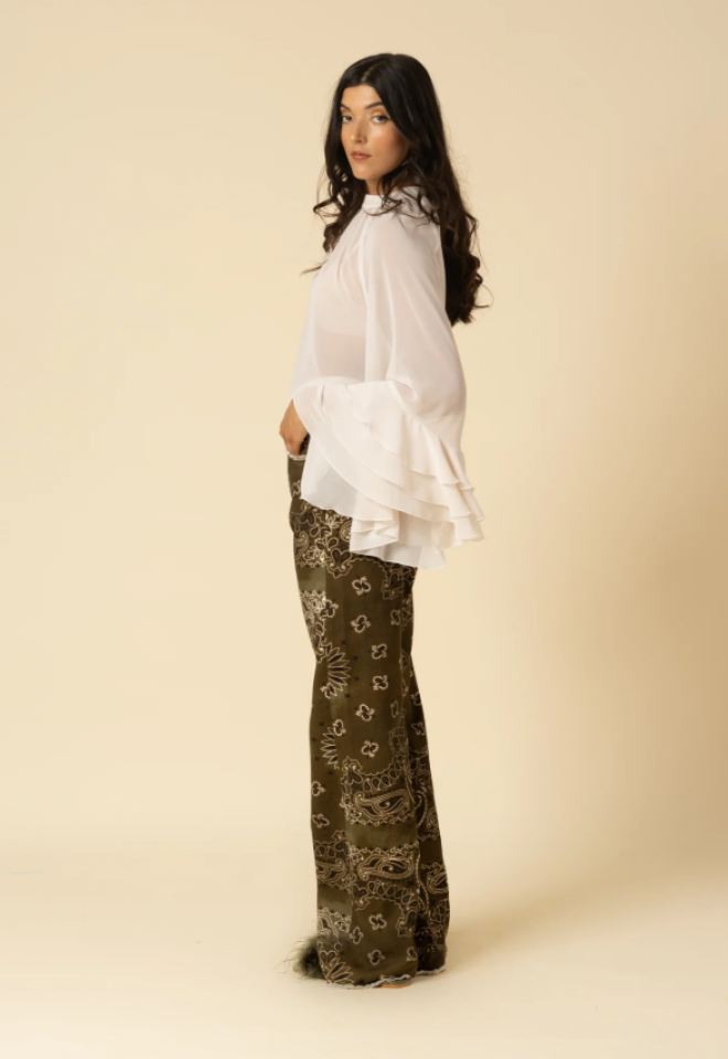 Straight Leg Bandana – Army -  S