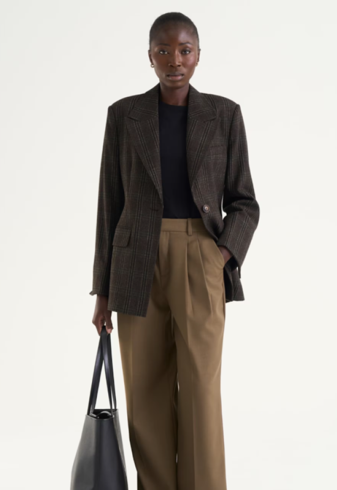 Blazer Strutturato Adira a Quadri -  S