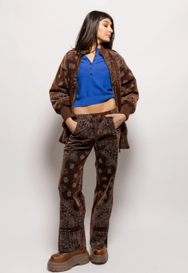 DONT@ME – Bomber Floccato Fantasia Bandana -  XS/S
