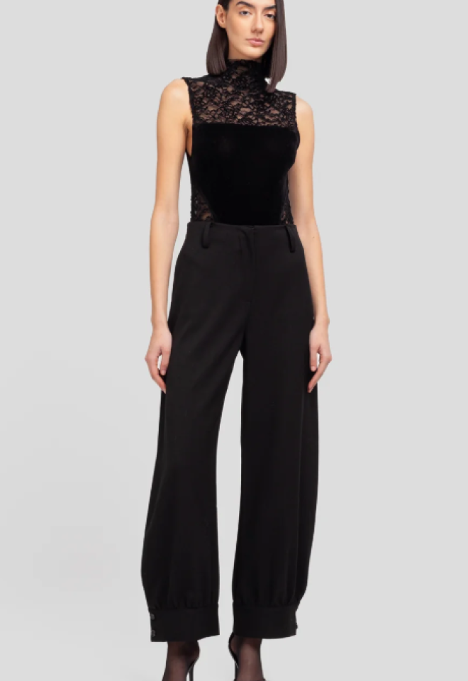 Pantalone con Fit a Balloon in Gabardina – Wheili Zeng -  S