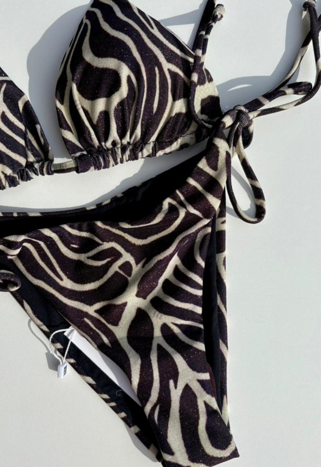 Bikini Kate Zebrato Lurex Bianco – Matinée -  S