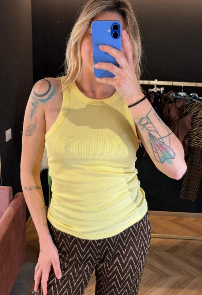 Canotta a costine in cotone – Numph -  S