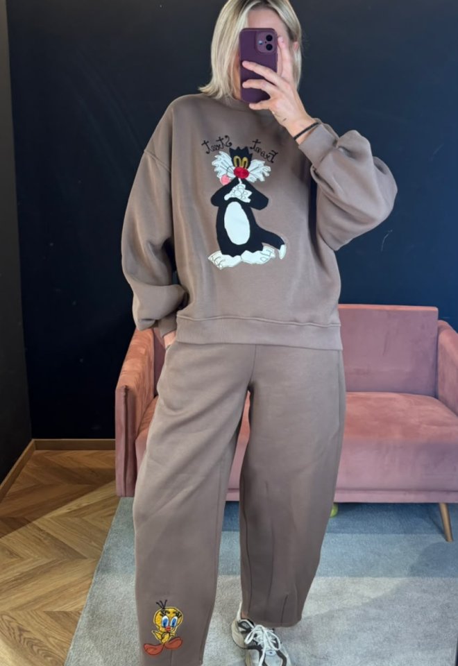 Pantaloni Tuta Oversize Looney Tunes X Front Street– Titti -  S