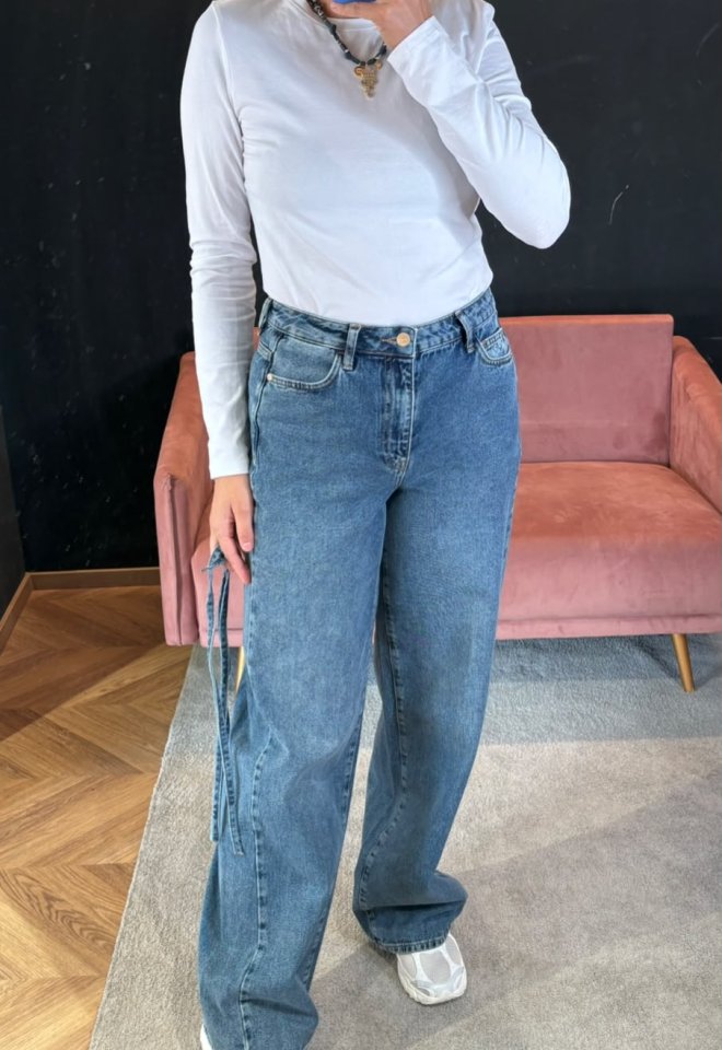 Nubrooklyn hr wide jeans -  S