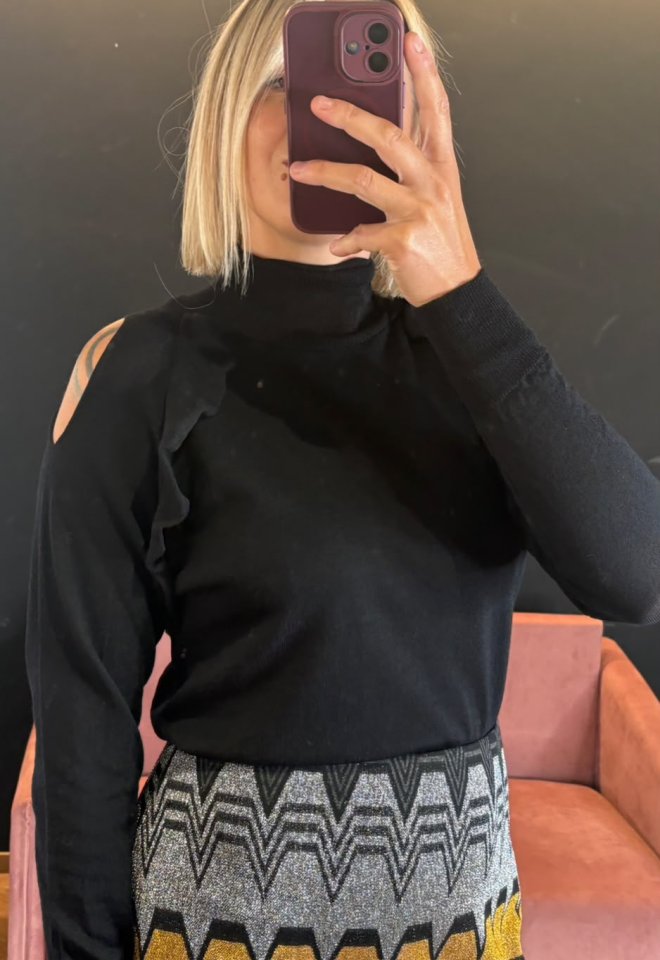 Dolcevita con Cut-out e Rouches – Chiara Bertani -  S